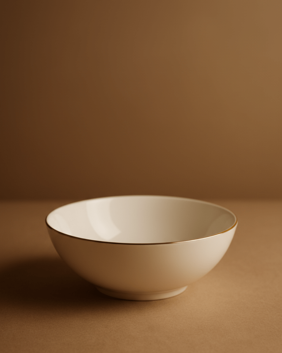 Cereal Bowl: The Ńhara Halo Collection (Personalised Fine Bone China Dinnerware Set) - ńhara