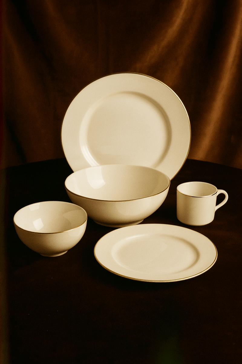 The Ńhara Halo Collection (Personalised Fine Bone China Dinnerware Set) - ńhara