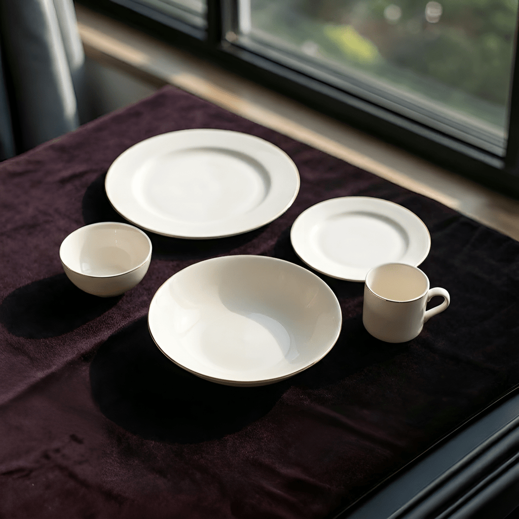 The Ńhara Halo Collection (Personalised Fine Bone China Dinnerware Set) - ńhara